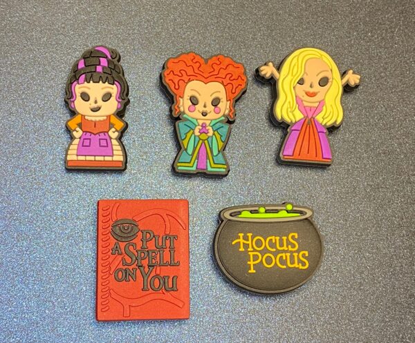 Hocus Pocus 5PC Shoe Charms - Soft PVC