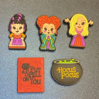Hocus Pocus 5PC Shoe Charms - Soft PVC