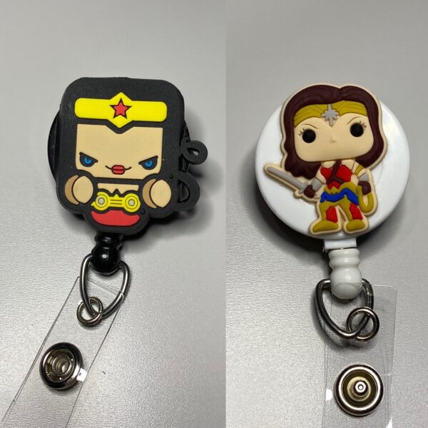Justice League inspired characters- alligator clip - badge reel - Image 4
