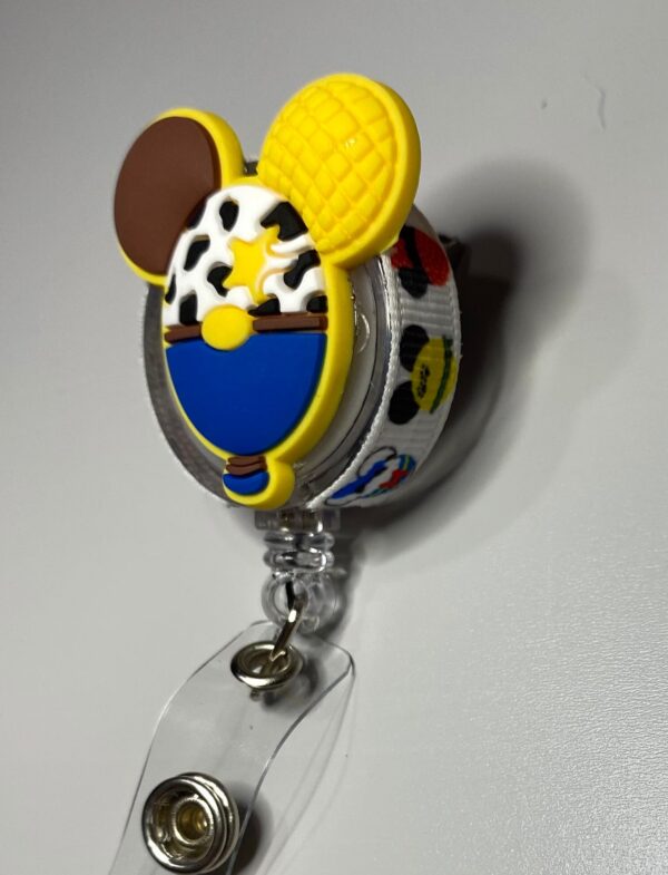 Mickey Balloon inspired Characters- alligator clip - badge reel - Image 3