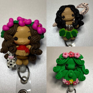 Moana inspired Badge - alligator clip - badge reel