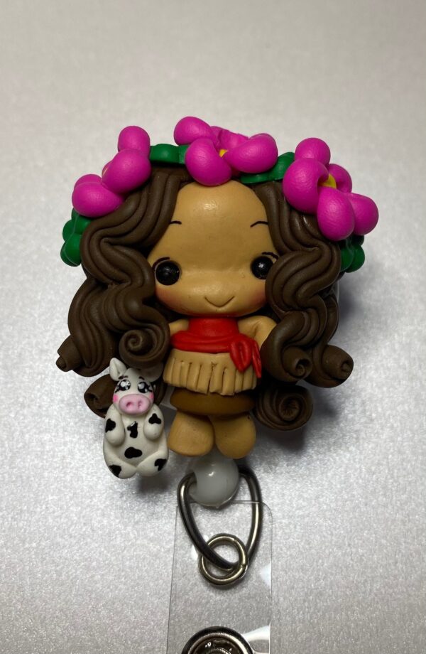 Moana inspired Badge - alligator clip - badge reel - Image 3