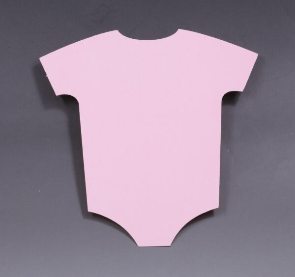 Pink Baby Onesie Cutout 5" x 4" - Image 2