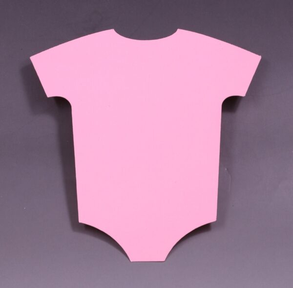 Pink Baby Onesie Cutout 5" x 4" - Image 3
