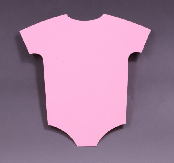 Pink Baby Onesie Cutout 5" x 4" - Image 4
