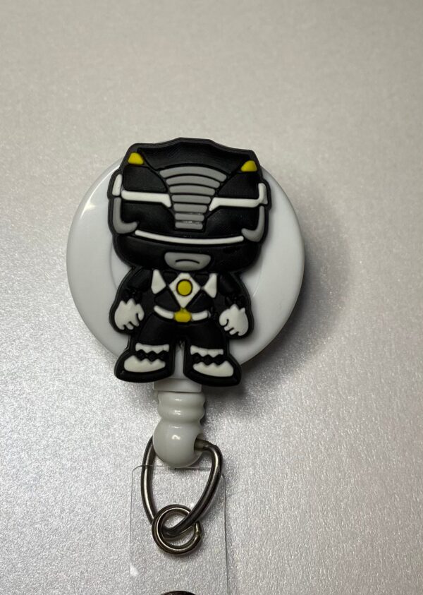 Power Rangers inspired characters- alligator clip - badge reel - Image 5