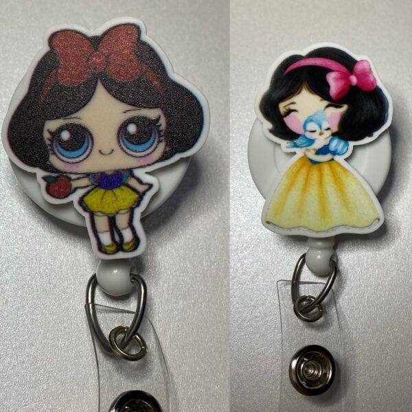 Princess inspired character - alligator clip - badge reel - Image 7
