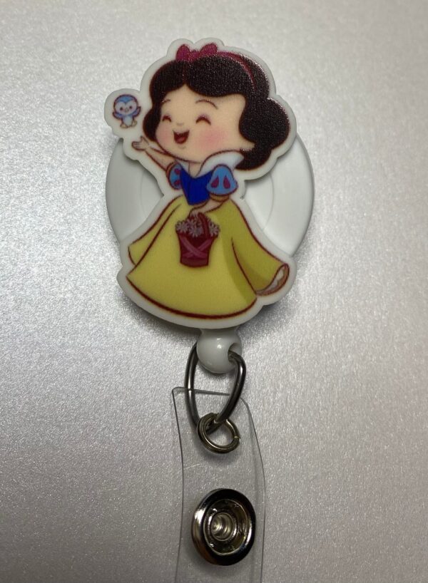 Princess inspired character - alligator clip - badge reel - Image 8