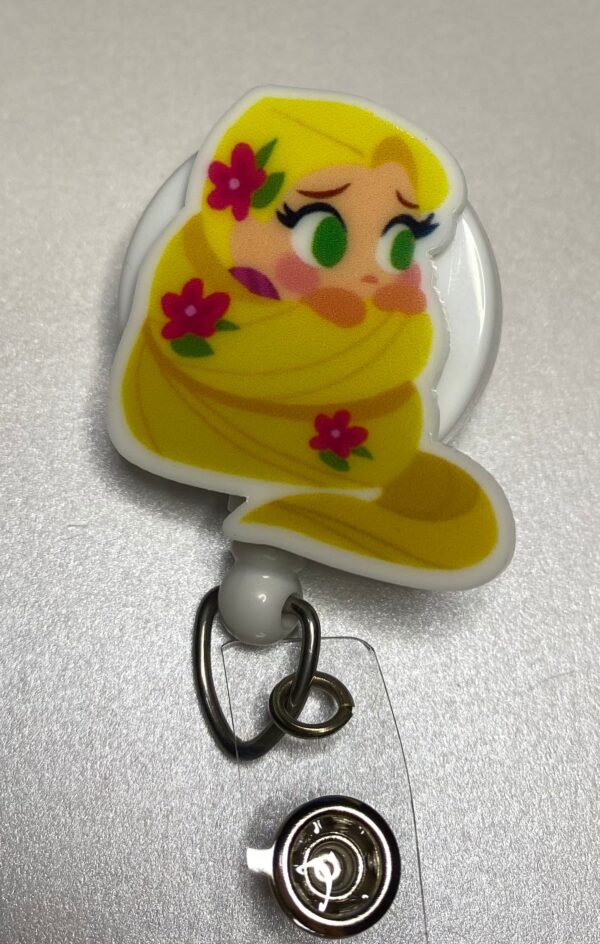 Princess inspired character - alligator clip - badge reel - Image 9