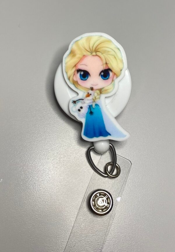 Princess inspired characters - alligator clip - badge reel - Image 2