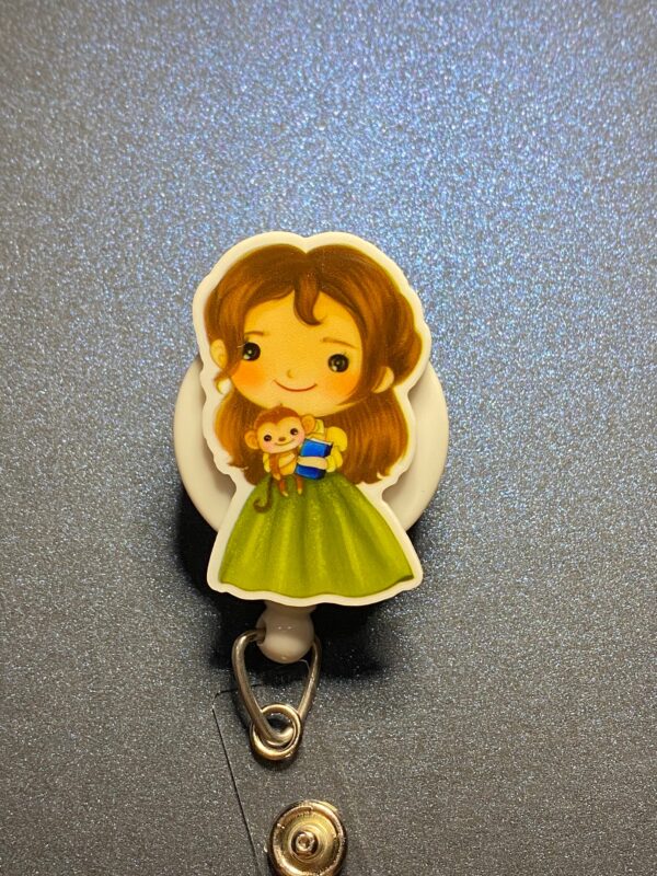 Princess inspired characters - alligator clip - badge reel - Image 10