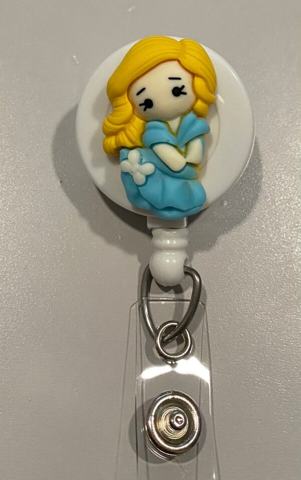 Princess inspired characters- alligator clip - badge reel - Image 3