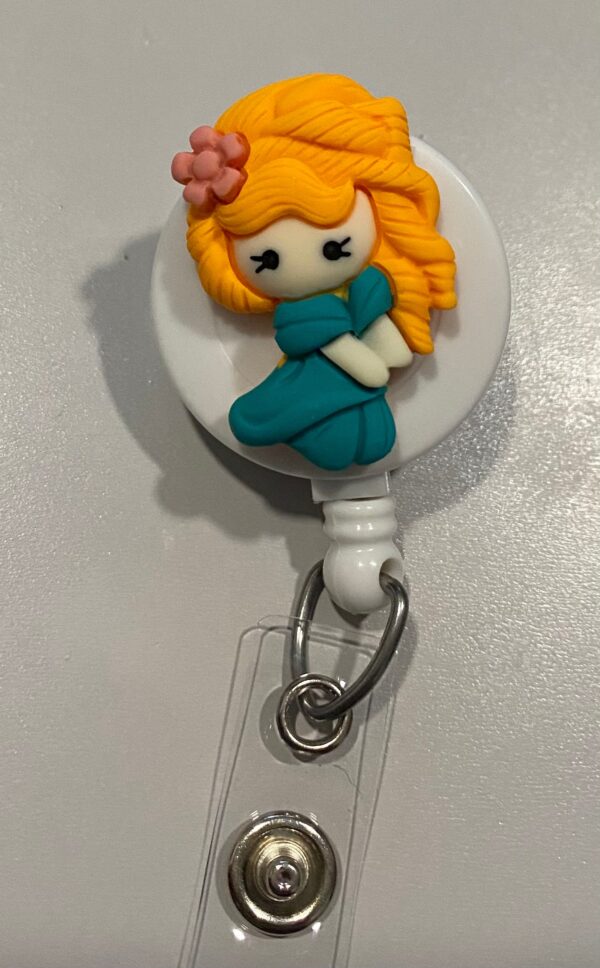 Princess inspired characters- alligator clip - badge reel - Image 4