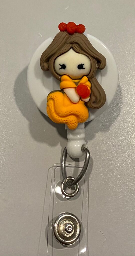 Princess inspired characters- alligator clip - badge reel - Image 7