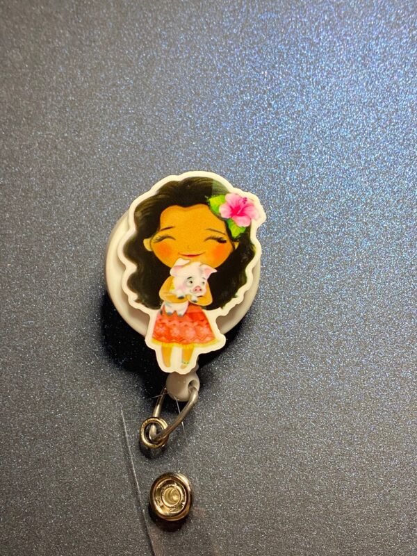 Princess inspired characters- alligator clip - badge reel - Image 2