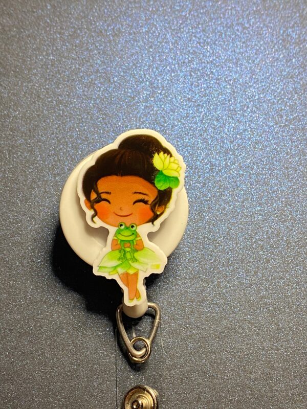 Princess inspired characters- alligator clip - badge reel - Image 3