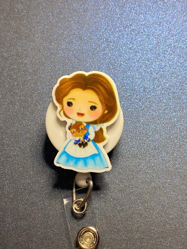 Princess inspired characters- alligator clip - badge reel - Image 4