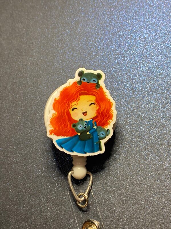 Princess inspired characters- alligator clip - badge reel - Image 5