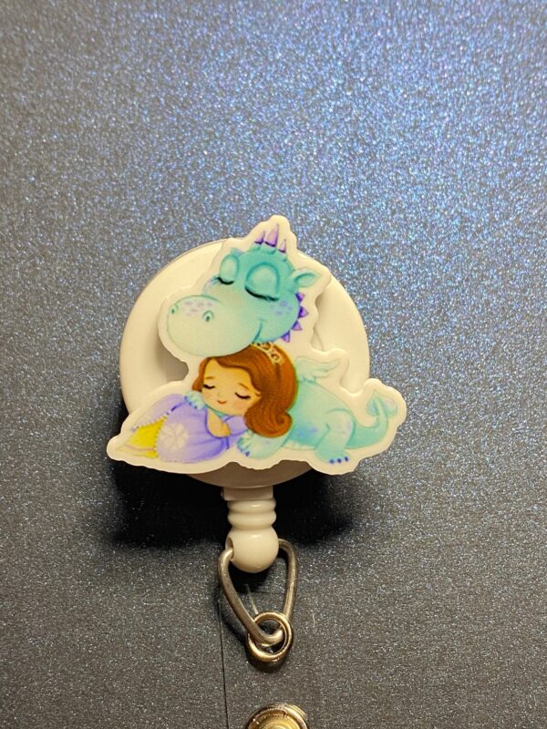 Princess inspired characters- alligator clip - badge reel - Image 9