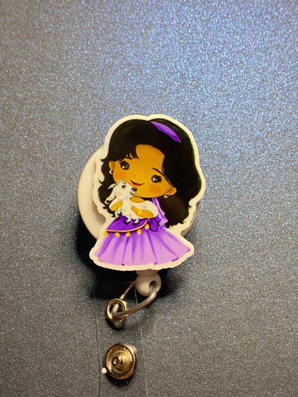 Princess inspired characters- alligator clip - badge reel - Image 10