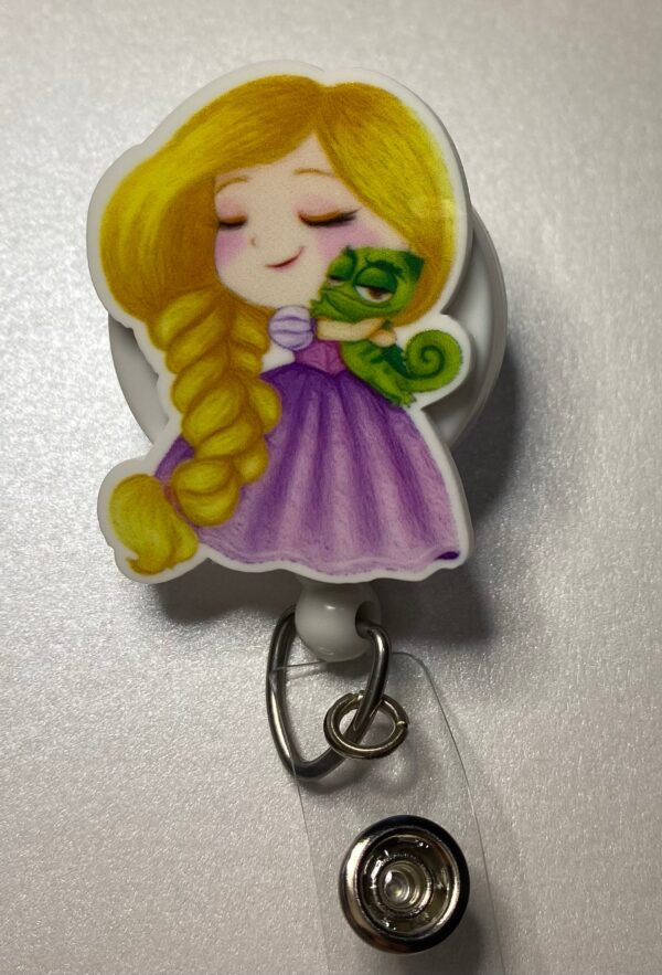 Princess inspired characters- alligator clip - badge reel - Image 4