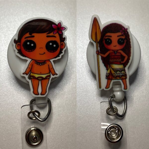 Princess inspired characters- alligator clip - badge reel - Image 7