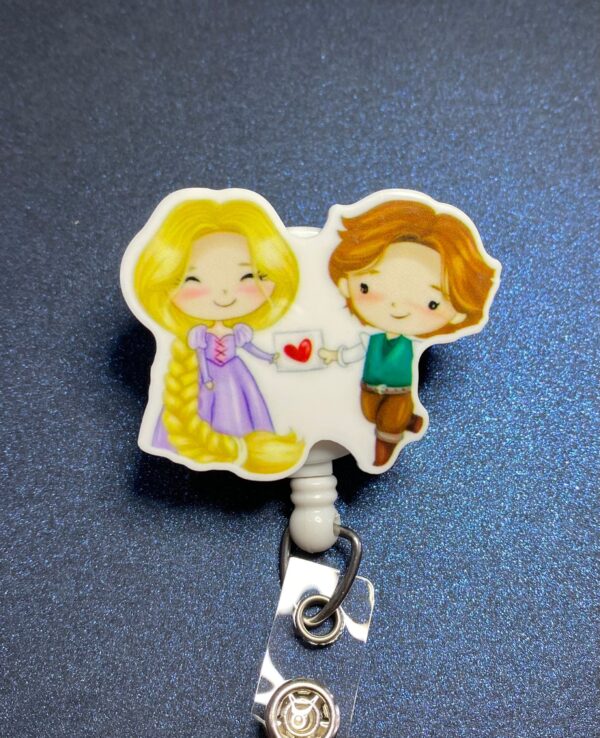 Princess & Prince inspired characters - alligator clip - badge reel - Image 4