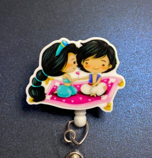 Princess & Prince inspired characters - alligator clip - badge reel - Image 5