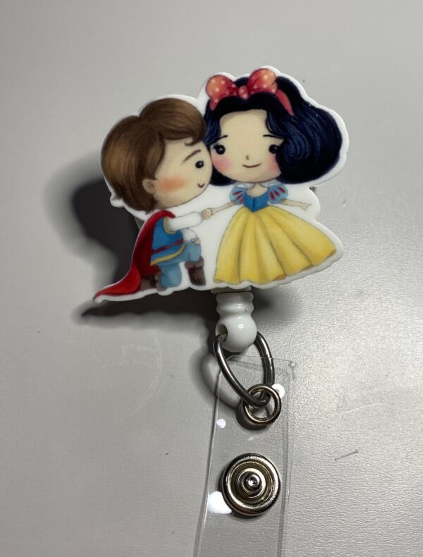 Princess & Prince inspired characters - alligator clip - badge reel - Image 4