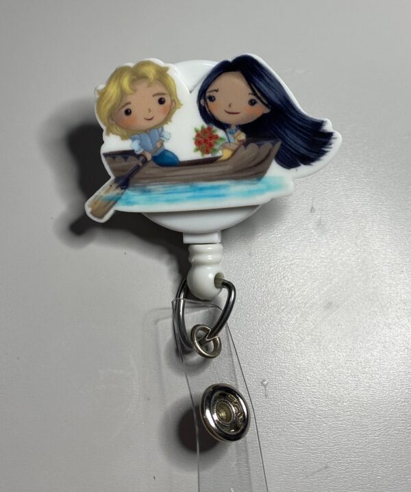 Princess & Prince inspired characters - alligator clip - badge reel - Image 5