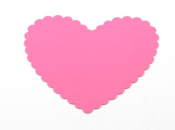Scalloped Hearts Paper Cutout - 18 pieces. - Image 2