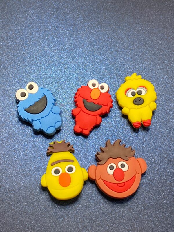 Sesame Street- 5PC Shoe Charms - Soft PVC