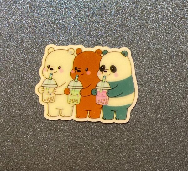 Set of 5 Bear Resin - Image 3