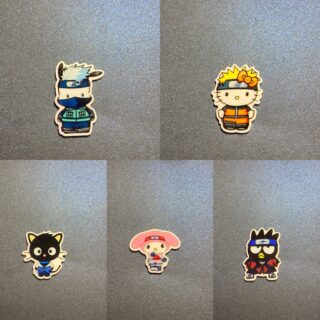 Set of 5 Character Resin