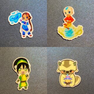 Set of 8 Anime Character Resin (2 of each)