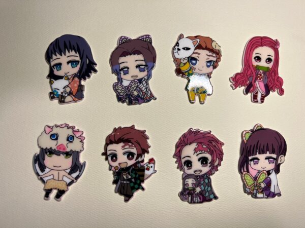Set of 8 Anime Resin