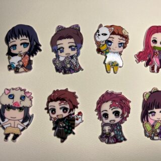 Set of 8 Anime Resin