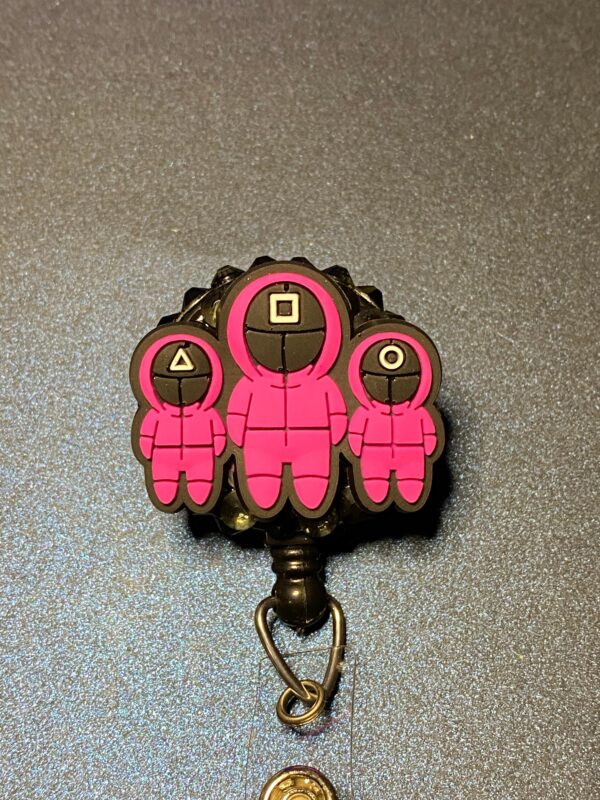 Squid Games Mask Guards - alligator clip - badge reel