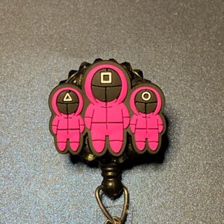 Squid Games Mask Guards - alligator clip - badge reel