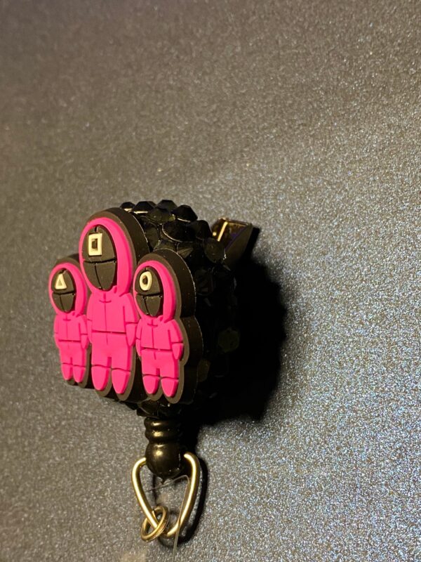 Squid Games Mask Guards - alligator clip - badge reel - Image 2