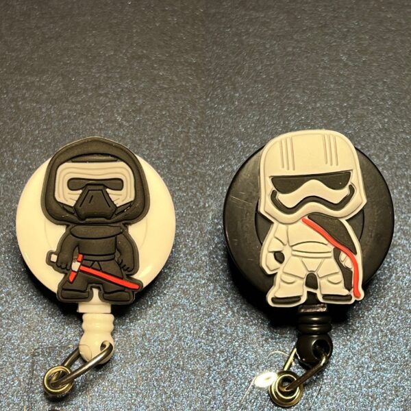 Star Wars inspired characters- alligator clip - badge reel - Image 4