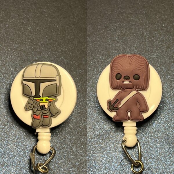 Star Wars inspired characters- alligator clip - badge reel - Image 5