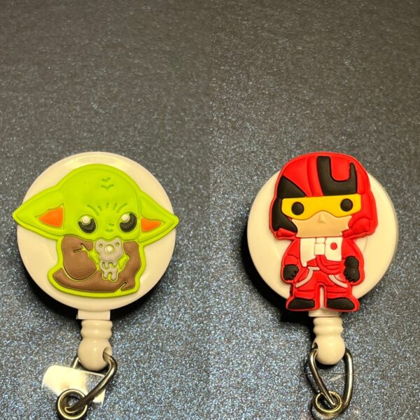 Star Wars inspired characters- alligator clip - badge reel - Image 6