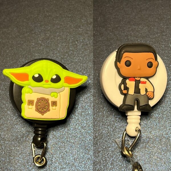 Star Wars inspired characters- alligator clip - badge reel - Image 9