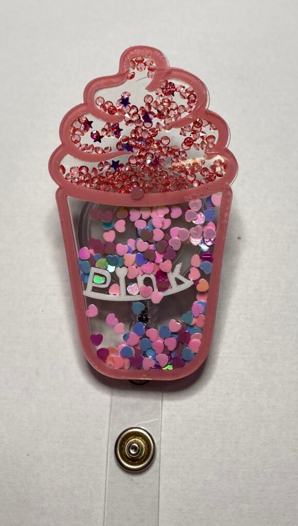 Summer Shaker Ice Cream - alligator clip - badge reel