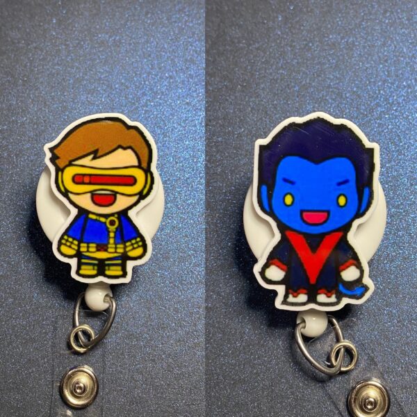 Super Hero Characters - alligator clip - badge reel - Image 2