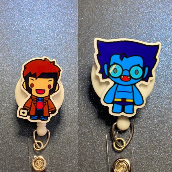 Super Hero Characters - alligator clip - badge reel - Image 3
