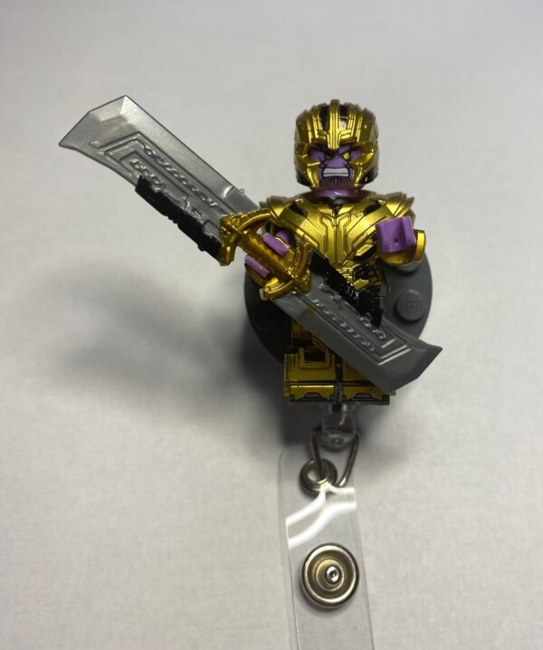 Team Thanos inspired characters - alligator clip - badge reel - Image 4