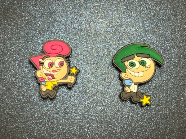 The Fairly OddParents 2PC Shoe Charms - Soft PVC