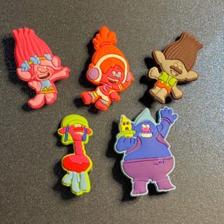 Trolls 5PC Soft PVC Shoe Croc Charms